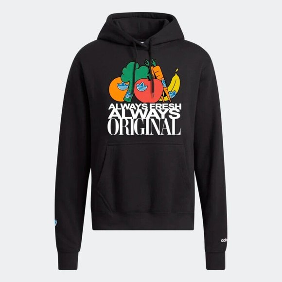 Adidas Originals Men's Black ORIGINALS ALWAYS FRESH HOODIE Size Small HD5259 - Picture 1 of 3